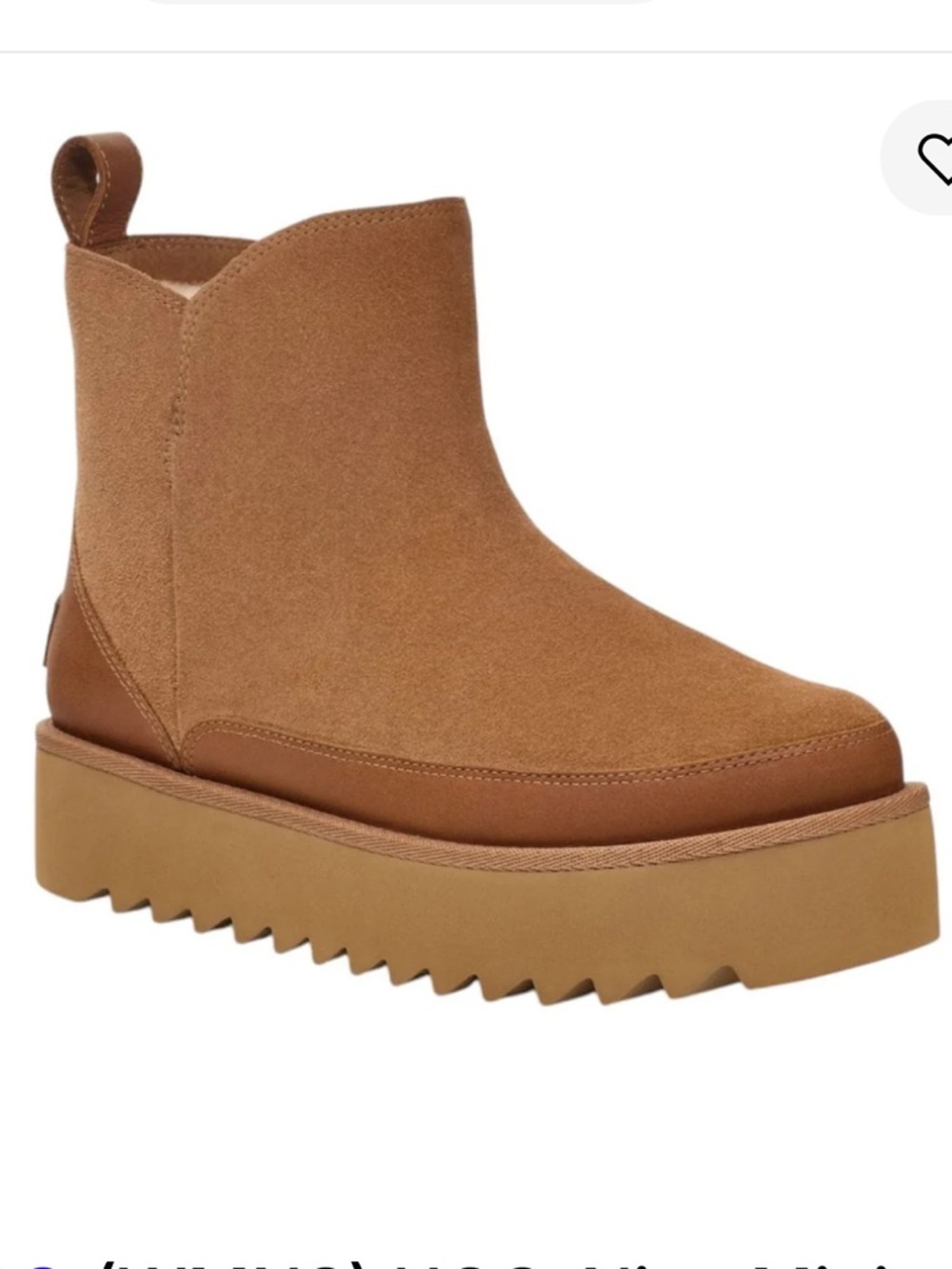 NWT UGG Australia Womens Alina Mini Platform Boot Size 8 NIB